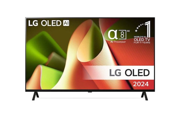 LG OLED evo AI B4 4K Smart TV på 65 tum OLED65B46LA 2024 med alpha 8 AI-processor