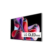 LG 65'' OLED evo G3 - 4K TV (2023), Vy framifrån med LG OLED evo, logotypen för 11 Years World No.1 OLED, och logotypen för 5 års panelgaranti är på skärmen, OLED65G36LA