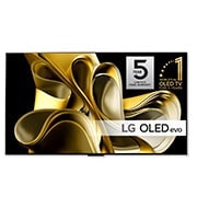 LG 77 tum LG OLED evo M3 - Smart TV med trådlös 4K bildsignal, front view, OLED77M39LA