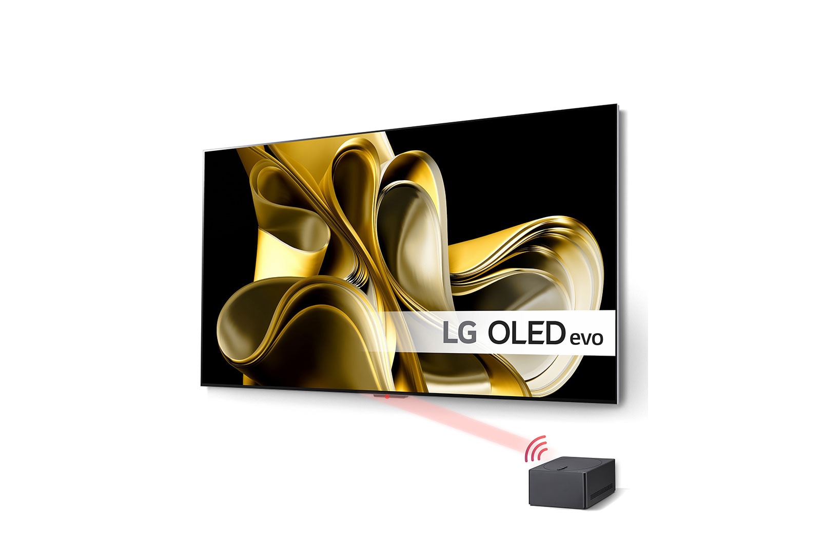 LG Världens första trådlösa TV 83-tums LG OLED evo AI M3 med 4K video- och ljudöverföring på 120Hz , OLED83M39LA