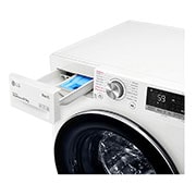 LG 8 kg / 6 kg Tvättmaskin/Torktumlare(Vit) - Steam, Energiklass E, AI DD™, Smart Diagnosis™ med Wi-Fi, CV50T6S2E