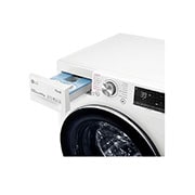 LG 9 kg / 6 kg Tvättmaskin/Torktumlare(Vit) - Auto Dose, Steam, Energiklass E, TurboWash™360, AI DD™, Smart Diagnosis™ med Wi-Fi, CV90V7S2QA