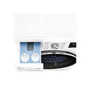 LG 9 kg / 6 kg Tvättmaskin/Torktumlare(Vit) - Auto Dose, Steam, Energiklass E, TurboWash™360, AI DD™, Smart Diagnosis™ med Wi-Fi, CV90V7S2QA