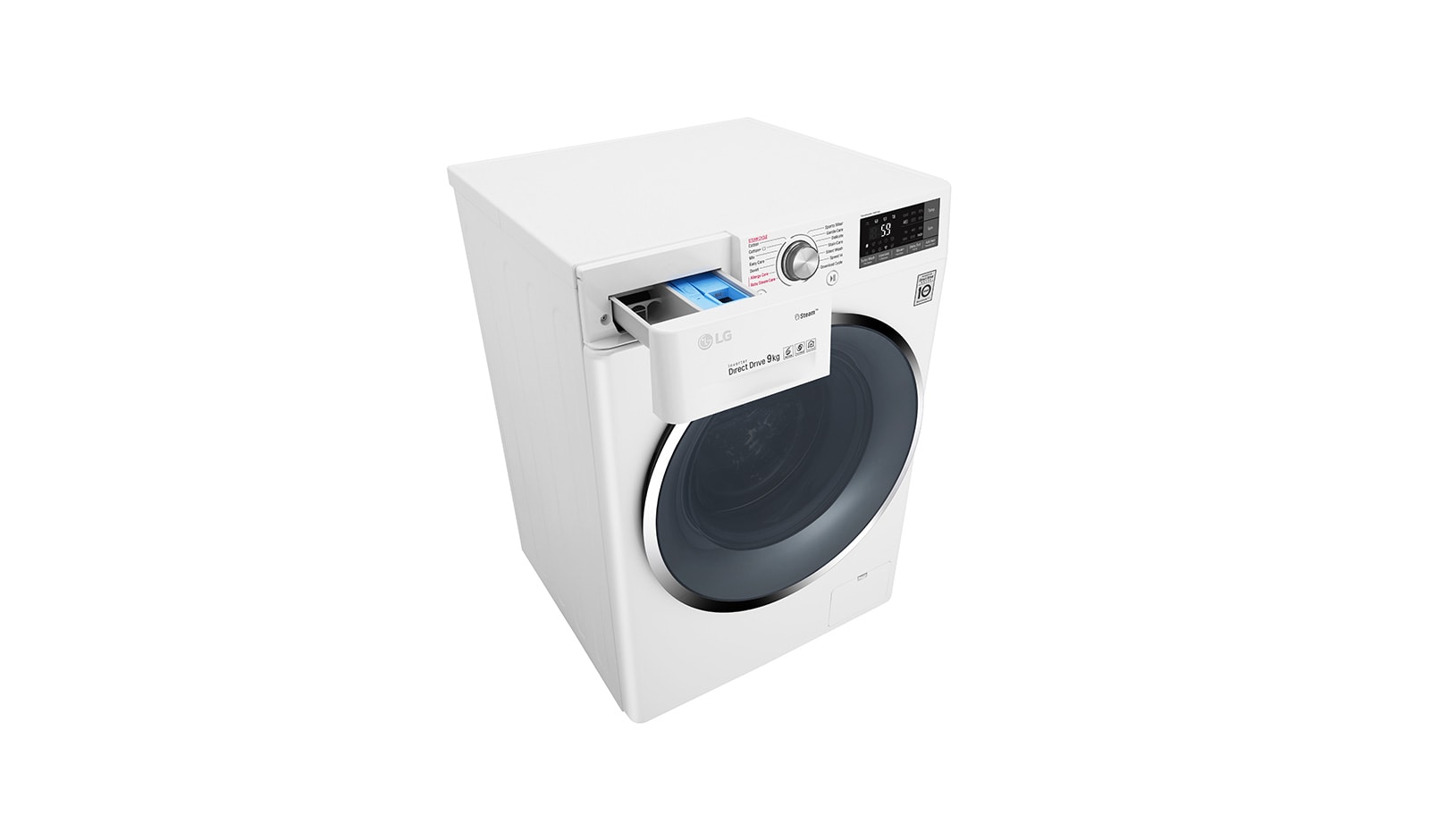 LG 1-9 kg TurboWash™ & Spa Steam, Wi-Fi, 6 Motion Direct Drive tvättmaskin, energiklass A+++ ( -30%), F14AW9S2