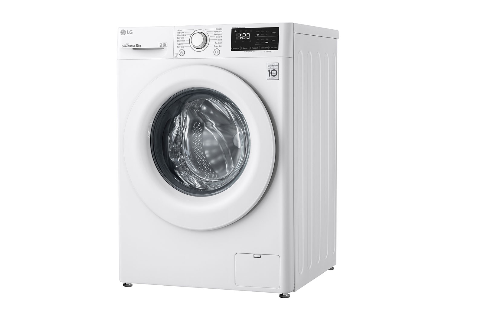 LG 8 kg Tvättmaskin(Vit) - Energiklass C, AI DD™, Smart Diagnosis™, F4WP308N0W