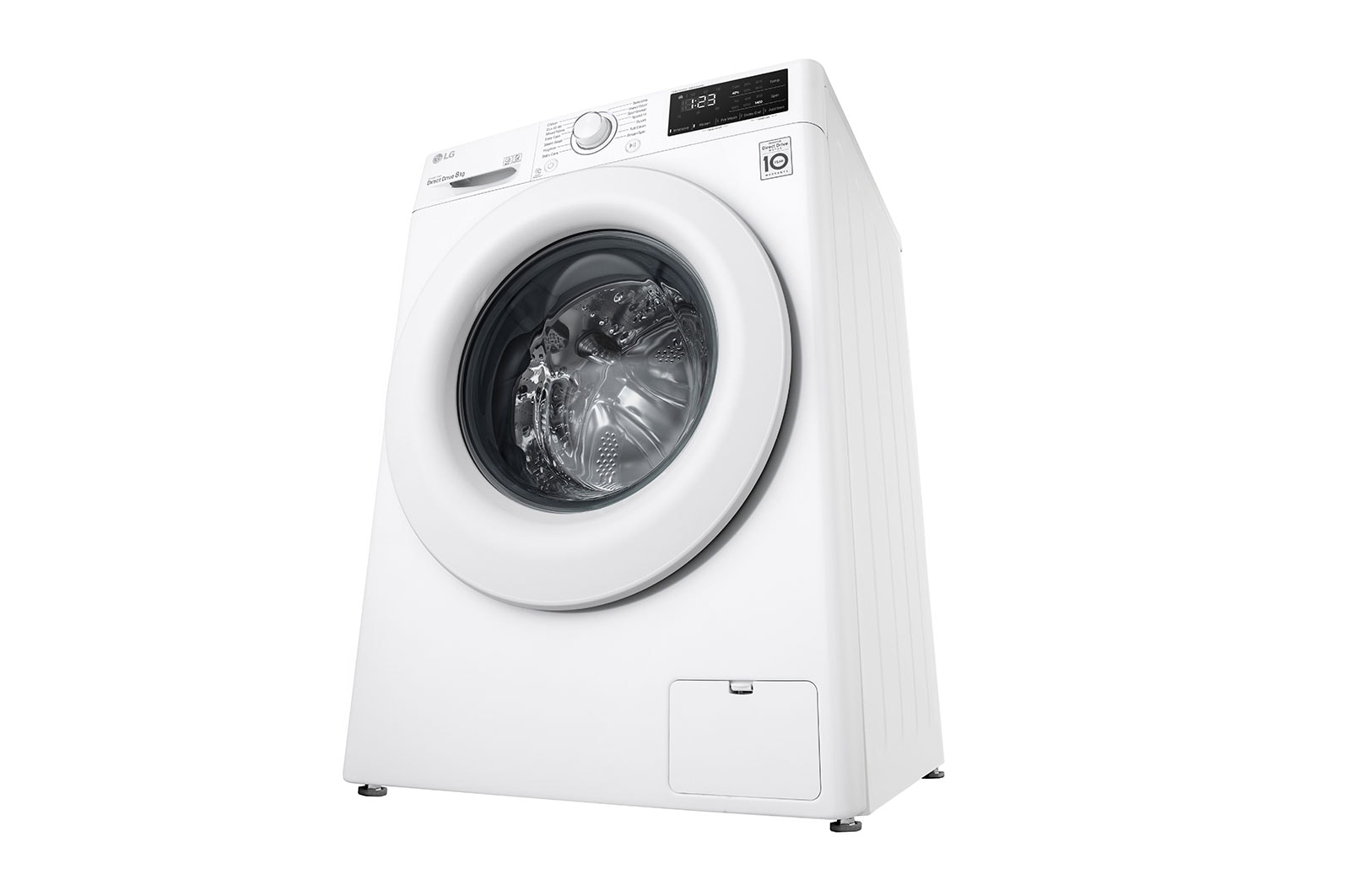 LG 8 kg Tvättmaskin(Vit) - Energiklass C, AI DD™, Smart Diagnosis™, F4WP308N0W