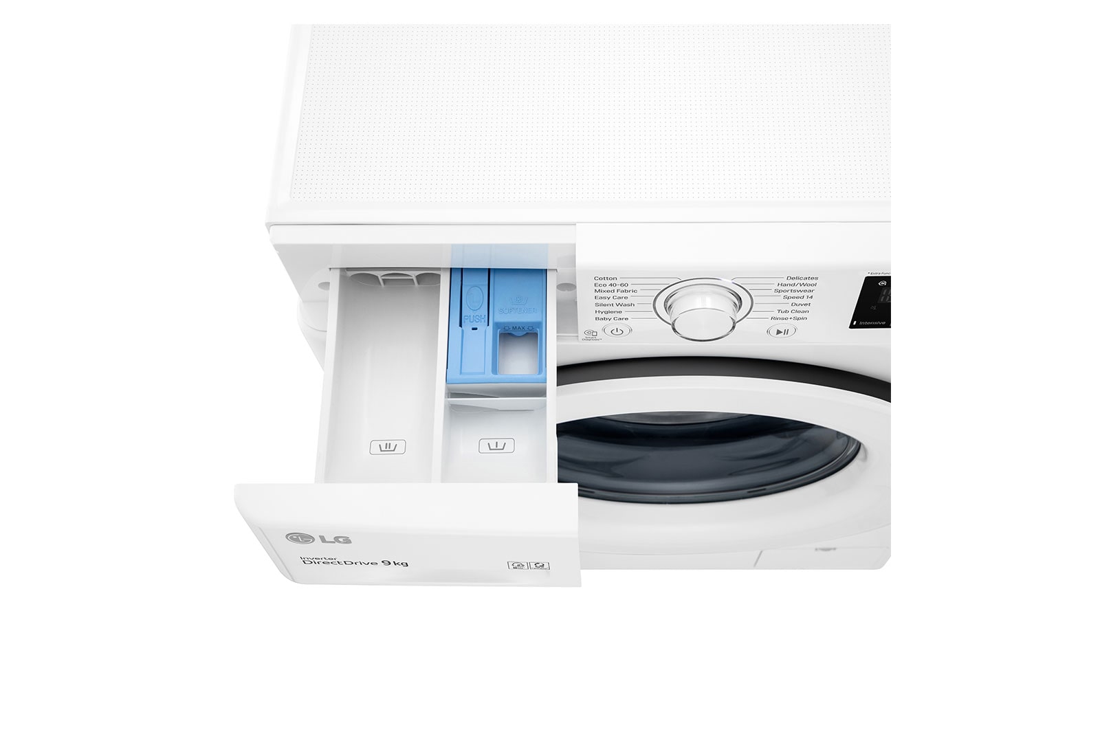 LG 9 kg Tvättmaskin(Vit) - Energiklass B, AI DD™, Smart Diagnosis™, F4WP309N0W