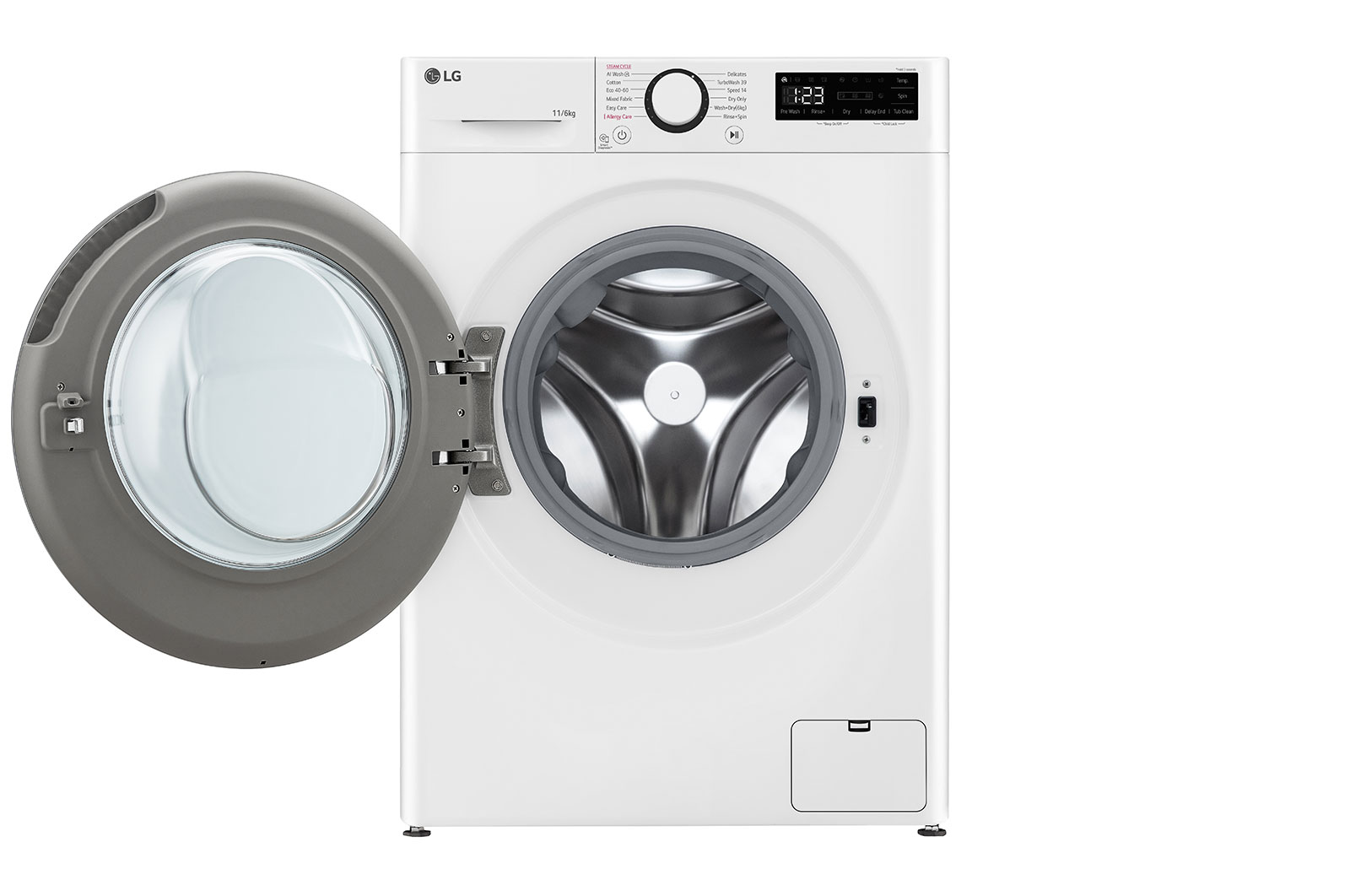 LG 11 kg / 6 kg Tvättmaskin/Torktumlare(Vit) - Steam, Energiklass A/D, TurboWash™360, AI DD™, Smart Diagnosis™, F4Y5ERP1WY