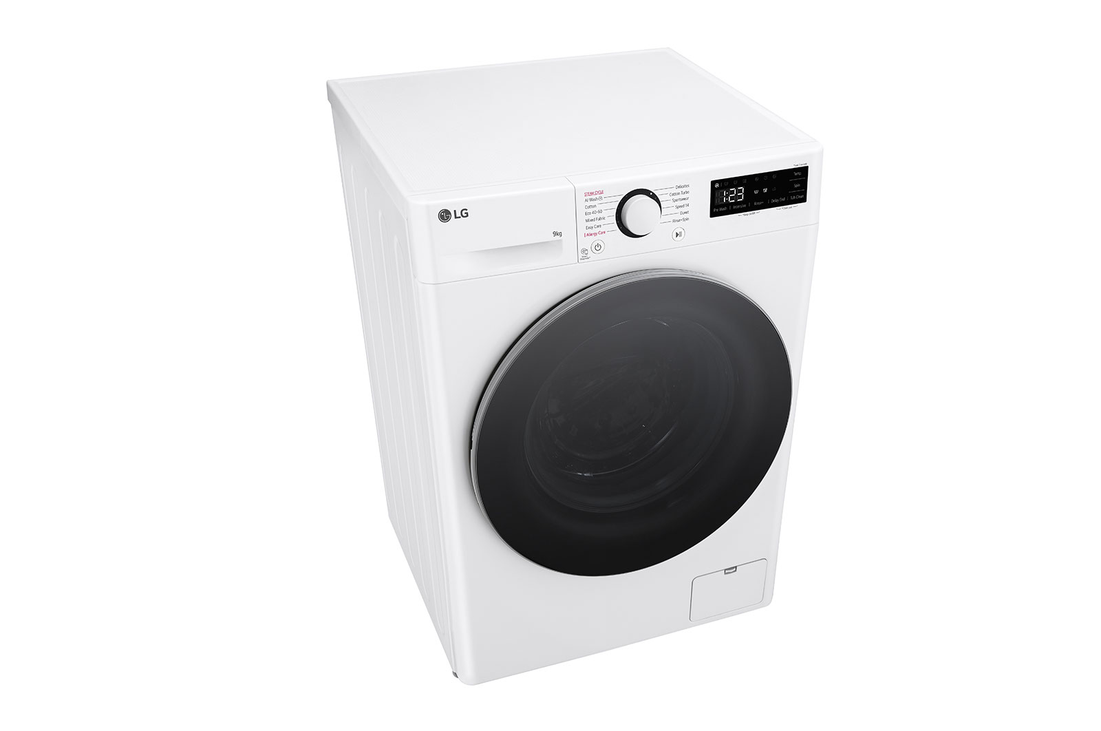 LG 9 kg Tvättmaskin(Vit) - Steam, Energiklass A, AI DD™, Smart Diagnosis™ , F4Y5VYP1W