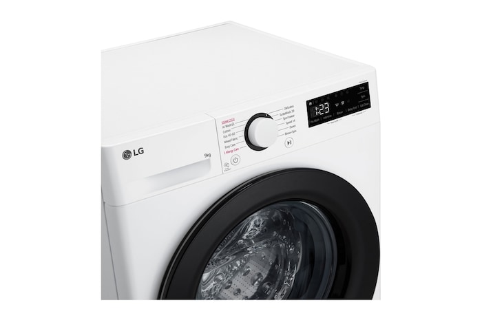LG 9 kg Tvättmaskin(Vit) - Steam, Energiklass A, TurboWash360™, AI DD™, Smart Diagnosis™ , F4Y5VYP6WY