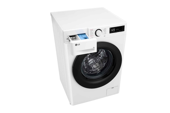 LG 9 kg Tvättmaskin(Vit) - Steam, Energiklass A, TurboWash360™, AI DD™, Smart Diagnosis™ , F4Y5VYP6WY