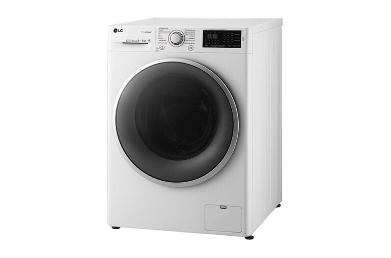 LG 1-8/ 1-5 kg Steam 6 Motion Direct Drive tvätt/torkmaskin , FH4U2TDH1N