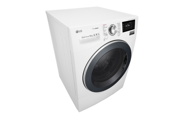 LG 12 kg Tvättmaskin(Vit) - True Steam™, Energiklass A, TurboWash™, Smart Diagnosis™ med Wi-Fi, FH6F9BDS2