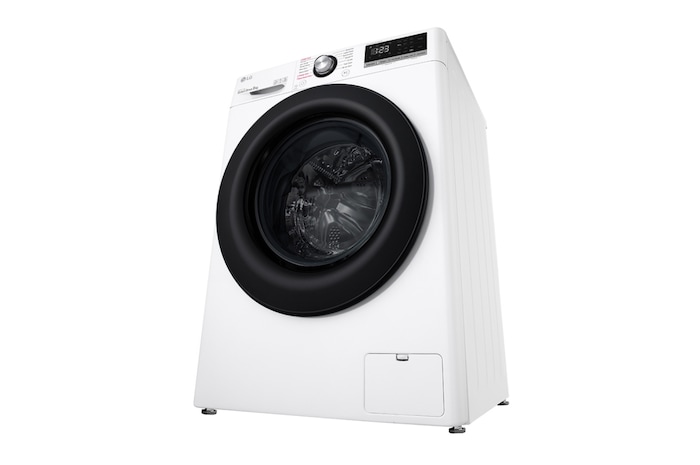 LG 9 kg Tvättmaskin(Vit) - Steam, Energiklass B, AI DD™, Smart Diagnosis™, FV50VNS3E