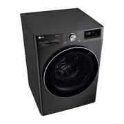 LG 12 kg Tvättmaskin(Svart) - Steam+, Energiklass A, , TurboWash360™, AI DD™, Smart Diagnosis™ med Wi-Fi, FV90BNS2BE
