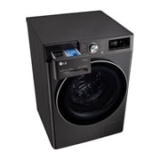 LG 12 kg Tvättmaskin(Svart) - Steam+, Energiklass A, , TurboWash360™, AI DD™, Smart Diagnosis™ med Wi-Fi, FV90BNS2BE