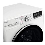 LG 10.5 kg Tvättmaskin(Vit) - Steam, Energiklass A, , TurboWash360™, AI DD™, Smart Diagnosis™ med Wi-Fi, FV90JNS2QE