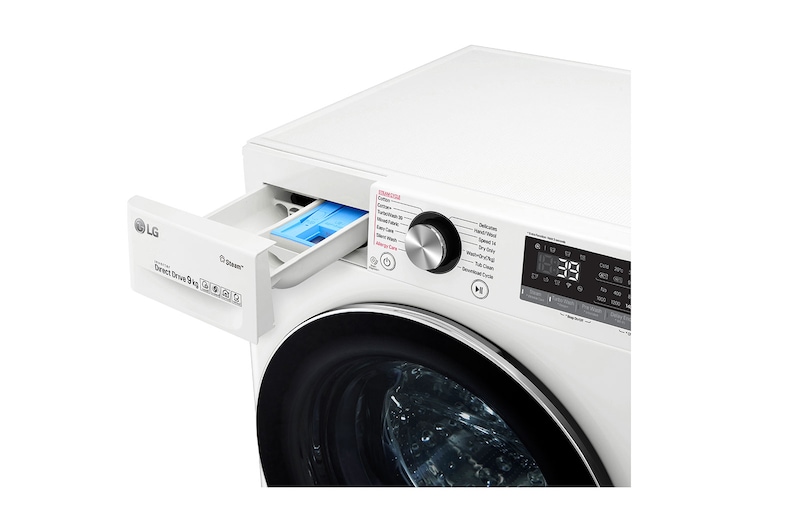 LG 1-9 kg Steam+, TurboWash360™, AI DD och Wi-Fi, FV90VNS2Q