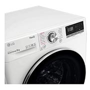 LG 9 kg Tvättmaskin(Vit) - Steam, Energiklass A, , TurboWash360™, AI DD™, Smart Diagnosis™ med Wi-Fi, FV90VNS2QE