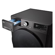 LG 11 kg Tvättmaskin(Svart) - Auto Dose, Steam, Energiklass A, TurboWash360™, AI DD™, Smart Diagnosis™ med Wi-Fi, FV94ENS2QA