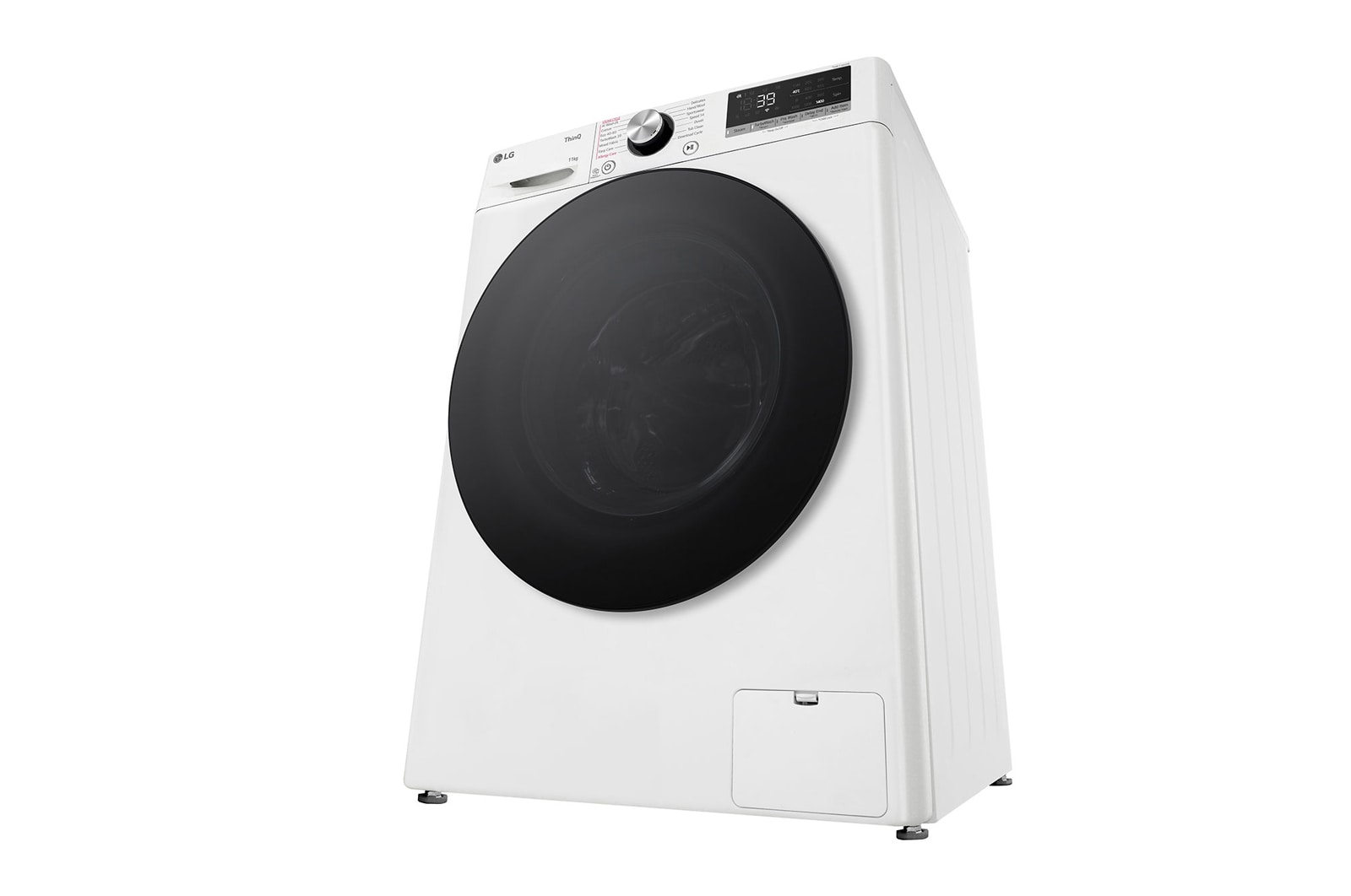 LG 11 kg Tvättmaskin(Vit) - Steam, Energiklass A, TurboWash360™, AI DD™, Smart Diagnosis™ med Wi-Fi, FV94ENS2WN