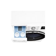 LG 10.5 kg Tvättmaskin(Vit) - Auto Dose, Steam, Energiklass A, TurboWash360™, AI DD™, Smart Diagnosis™ med Wi-Fi, FV96JNS2QA