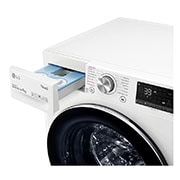 LG 9 kg Tvättmaskin(Vit) - Auto Dose, Steam, Energiklass A, TurboWash360™, AI DD™, Smart Diagnosis™ med Wi-Fi, FV94VNS2QA