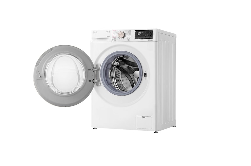 LG 10.5 kg Tvättmaskin(Vit) - Auto Dose, Steam, Energiklass A, TurboWash360™, AI DD™, Smart Diagnosis™ med Wi-Fi, FV96JNS2WA