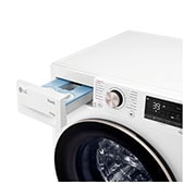 LG 10.5 kg Tvättmaskin(Vit) - Auto Dose, Steam, Energiklass A, TurboWash360™, AI DD™, Smart Diagnosis™ med Wi-Fi, FV96JNS2WA