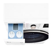 LG 10.5 kg Tvättmaskin(Vit) - Auto Dose, Steam, Energiklass A, TurboWash360™, AI DD™, Smart Diagnosis™ med Wi-Fi, FV96JNS2WA