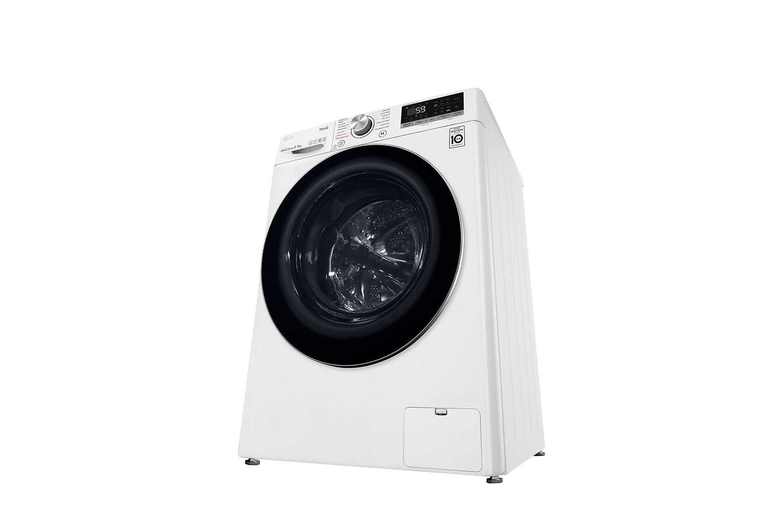 LG 9 kg / 6 kg Tvättmaskin/Torktumlare(Vit) - Steam, Energiklass E, TurboWash™, AI DD™, Smart Diagnosis™ med Wi-Fi, CV50V6S2EE