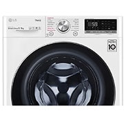 LG 9 kg / 6 kg Tvättmaskin/Torktumlare(Vit) - Steam, Energiklass E, TurboWash™, AI DD™, Smart Diagnosis™ med Wi-Fi, CV50V6S2EE