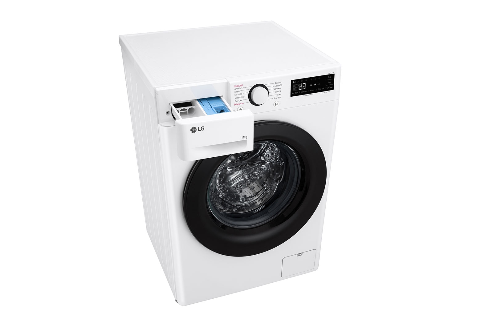 LG 11 kg Tvättmaskin(Vit) - Steam, Energiklass A, TurboWash360™, AI DD™, Smart Diagnosis™, P4Y5EYW6WY