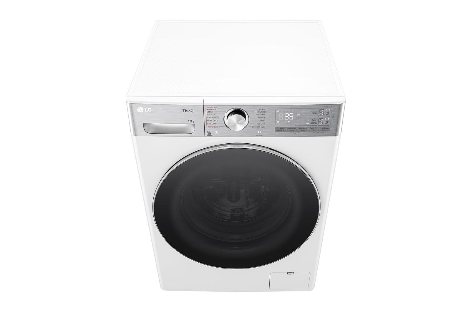 LG 13 kg Tvättmaskin(Vit) - Auto Dose, Steam+, Energiklass A, TurboWash360™, AI DD™, Smart Diagnosis™ med Wi-Fi, P4Y9LAP2W