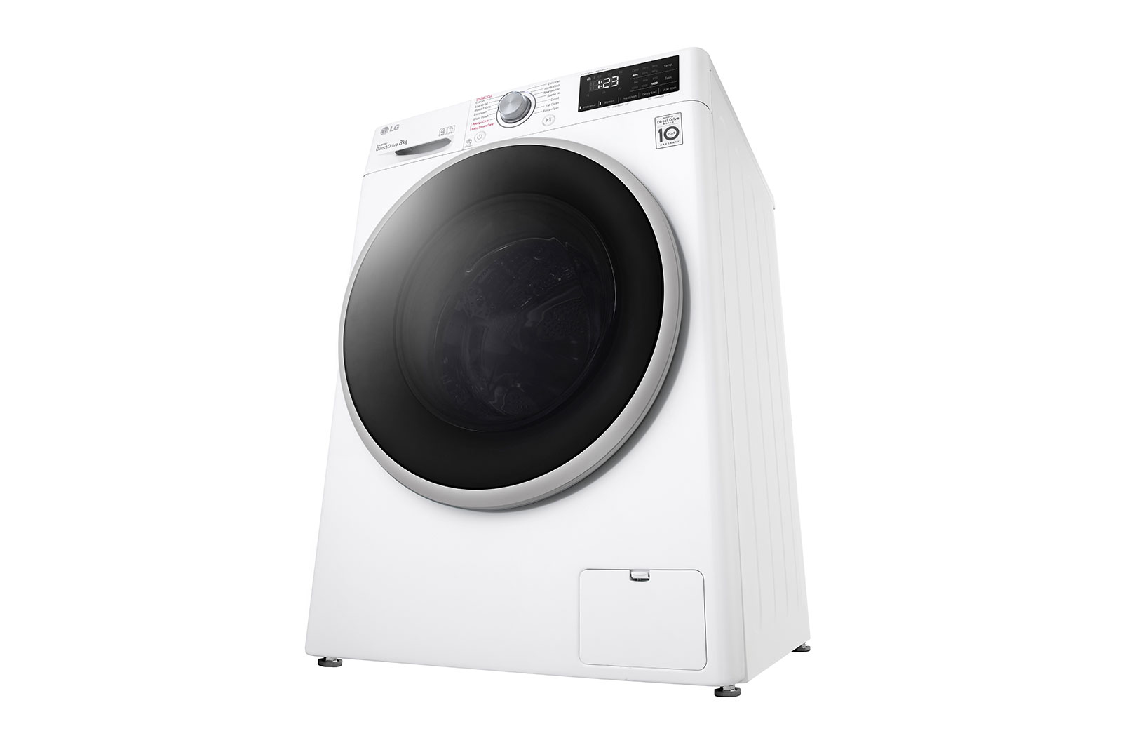 LG 8 kg Tvättmaskin(Vit) - Steam, Energiklass C, AI DD™, Smart Diagnosis™, K4WV408S0WE