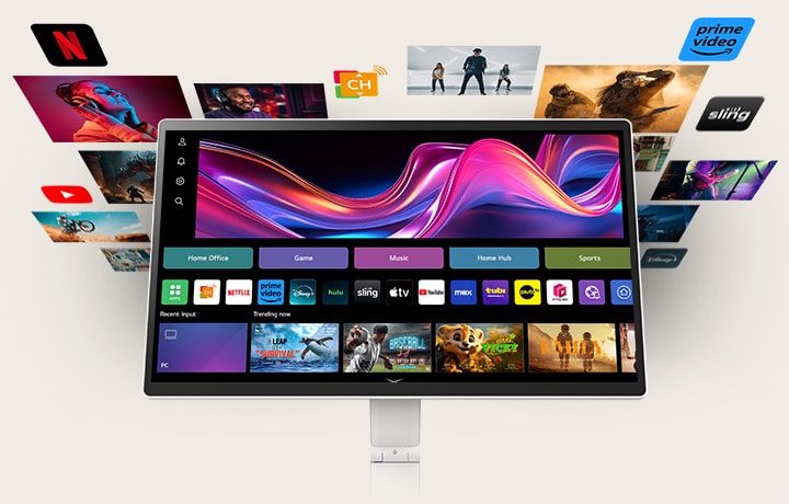 Tack vare webOS kan du njuta av sömlös åtkomst till en mängd olika innehåll via appar som Netflix, Prime Video, Disney+, YouTube, Apple TV och gratis LG Channels. Få personliga rekommendationer, utforska appar som Sport, Spel och LG Fitness och styr allt enkelt med en fjärrkontroll eller touch.
