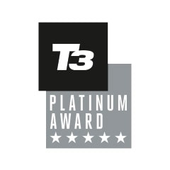 T3 Platinum Award logo.