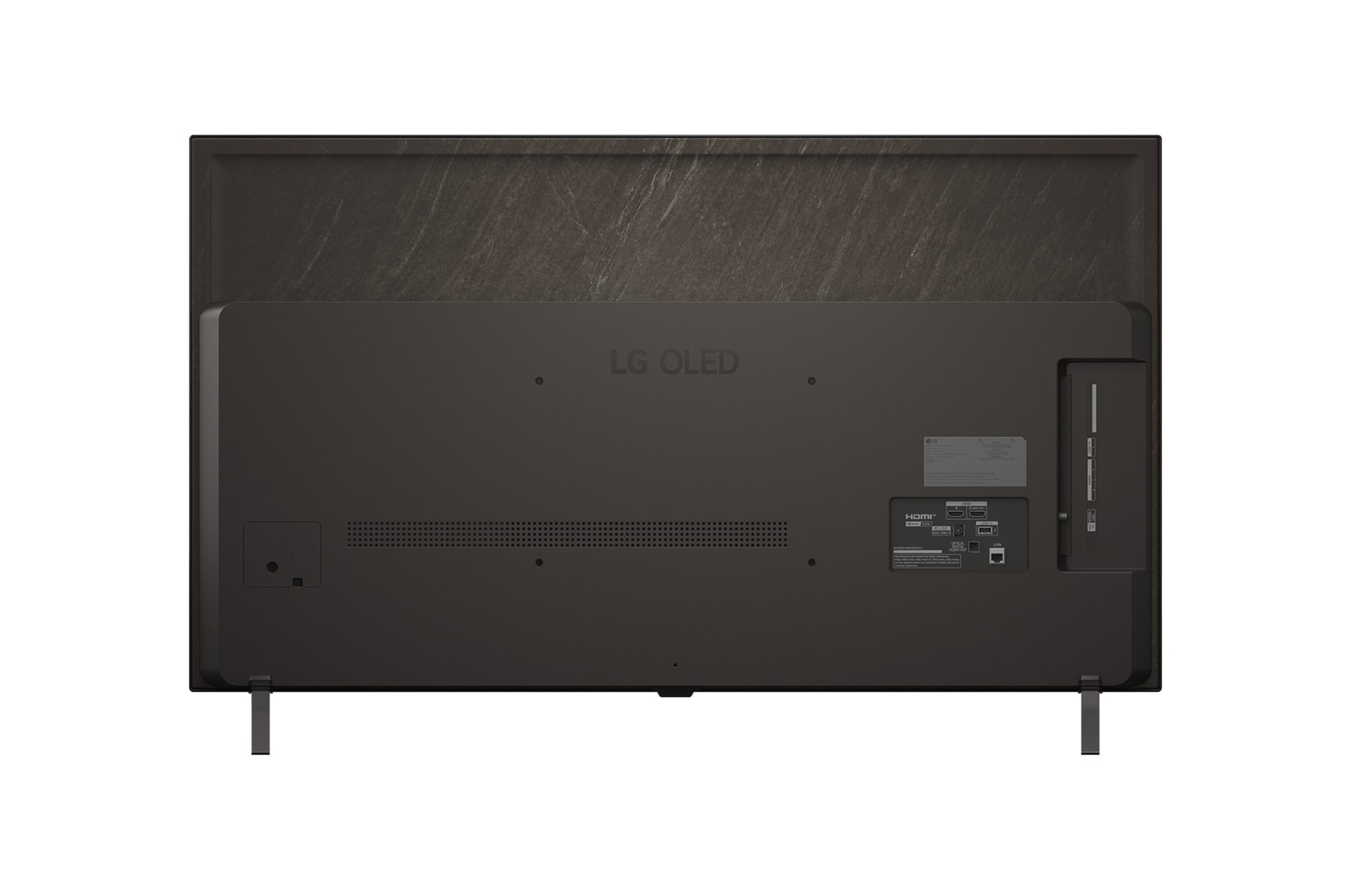 Side view of LG OLED AI B5 4K Smart TV.