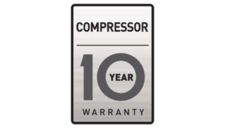 10 Years Warranty on motor