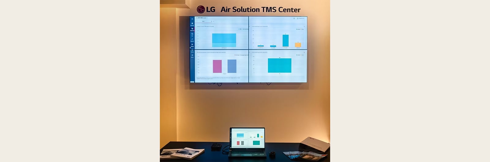 HVAC System is remotely monitored at LG’S Air Solution TMS Center 