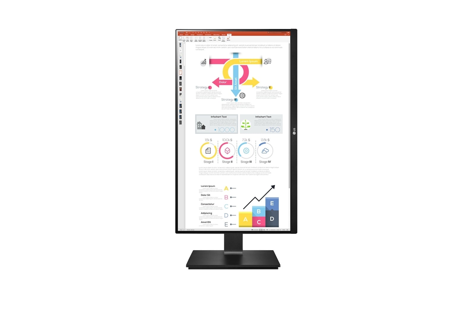 LG 23.8" QHD IPS Monitor with USB Type-C™ , 24QP750-B