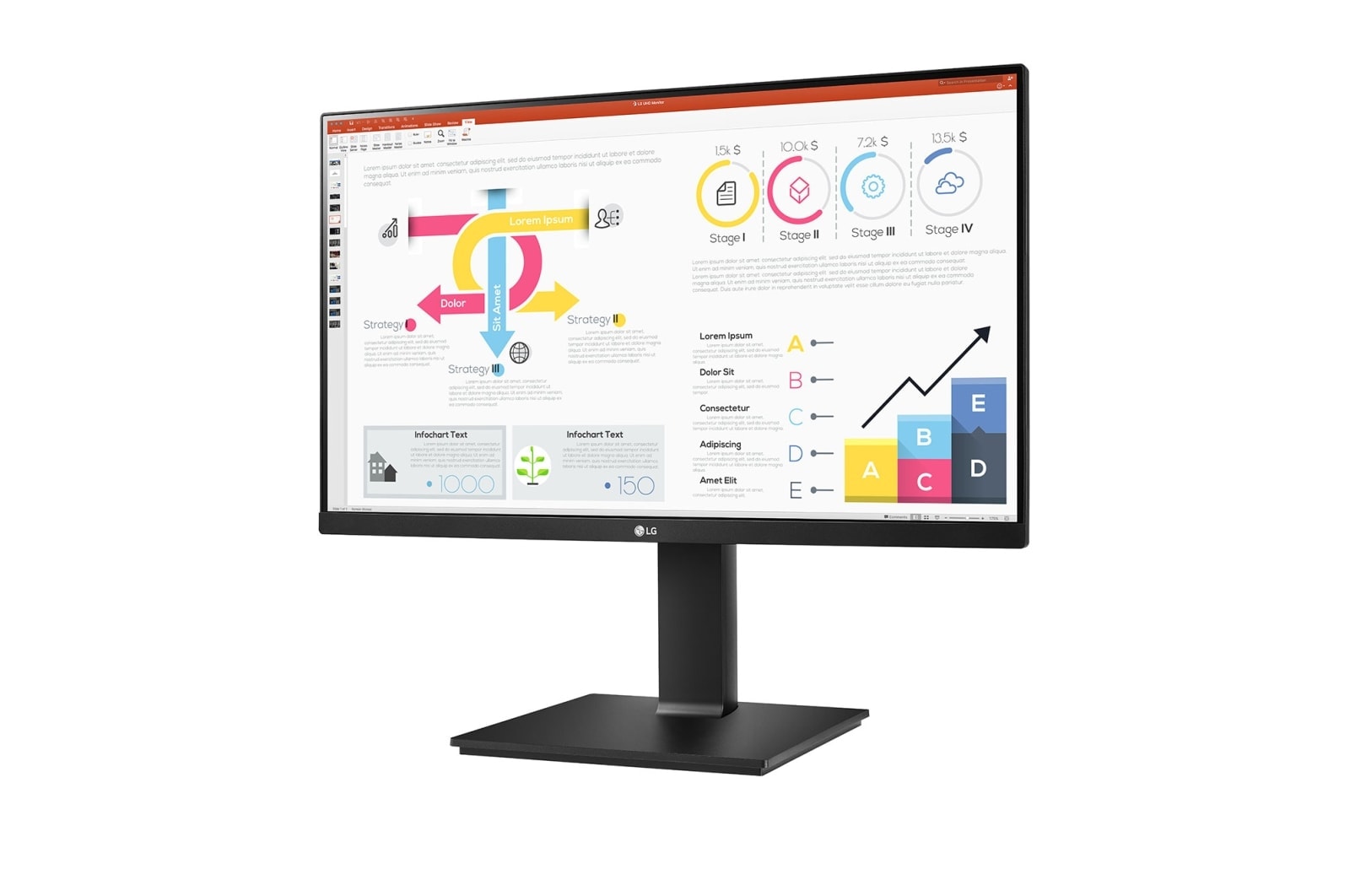 LG 23.8" QHD IPS Monitor with USB Type-C™ , 24QP750-B