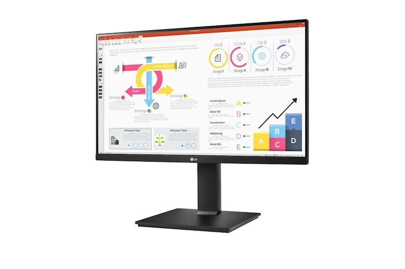 LG 23.8" QHD IPS Monitor with USB Type-C™ , 24QP750-B