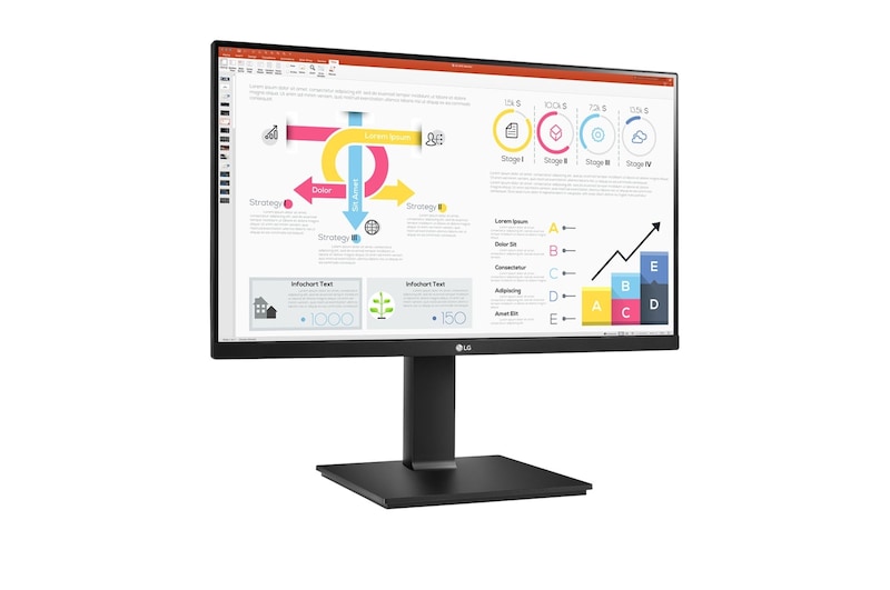 LG 23.8" QHD IPS Monitor with USB Type-C™ , 24QP750-B