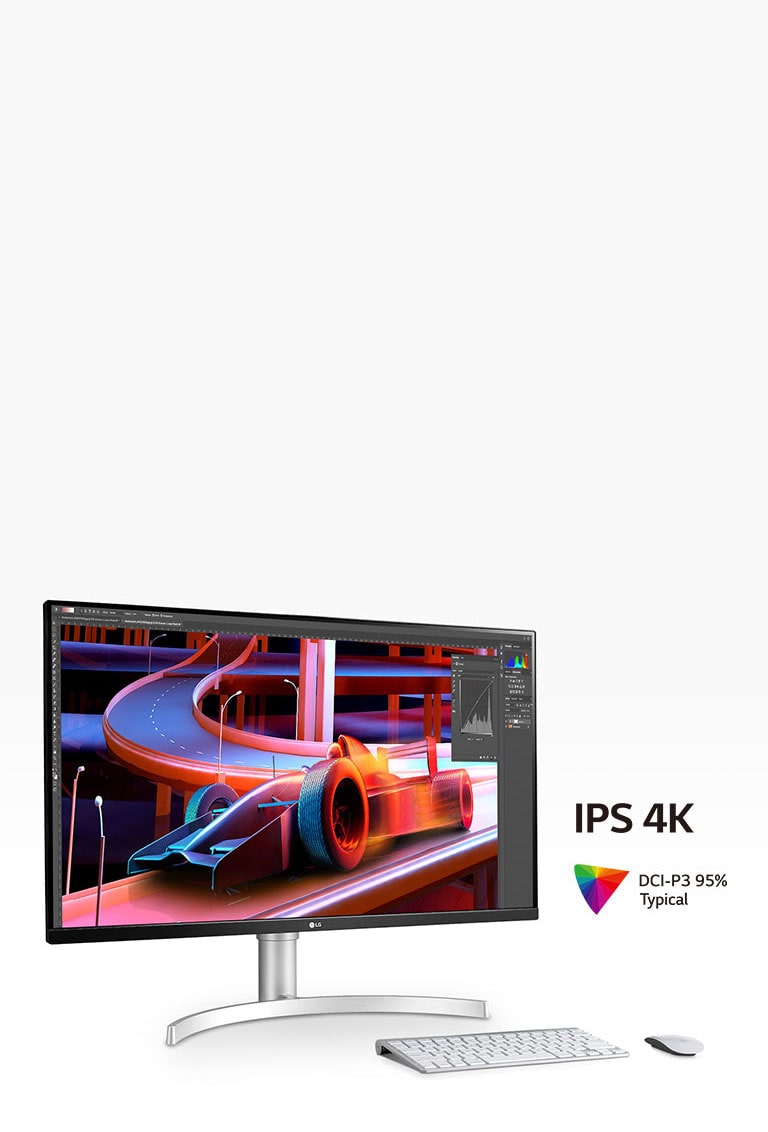 LG 31.5'' UHD 4K HDR IPS Monitor with AMD FreeSync™ - 32UN650-W