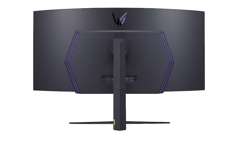 LG WQHD UltraGear™ 45" Curved OLED Display Gaming Monitor with 240Hz Refresh Rate and 0.03ms Response Time, 45GR95QE-B