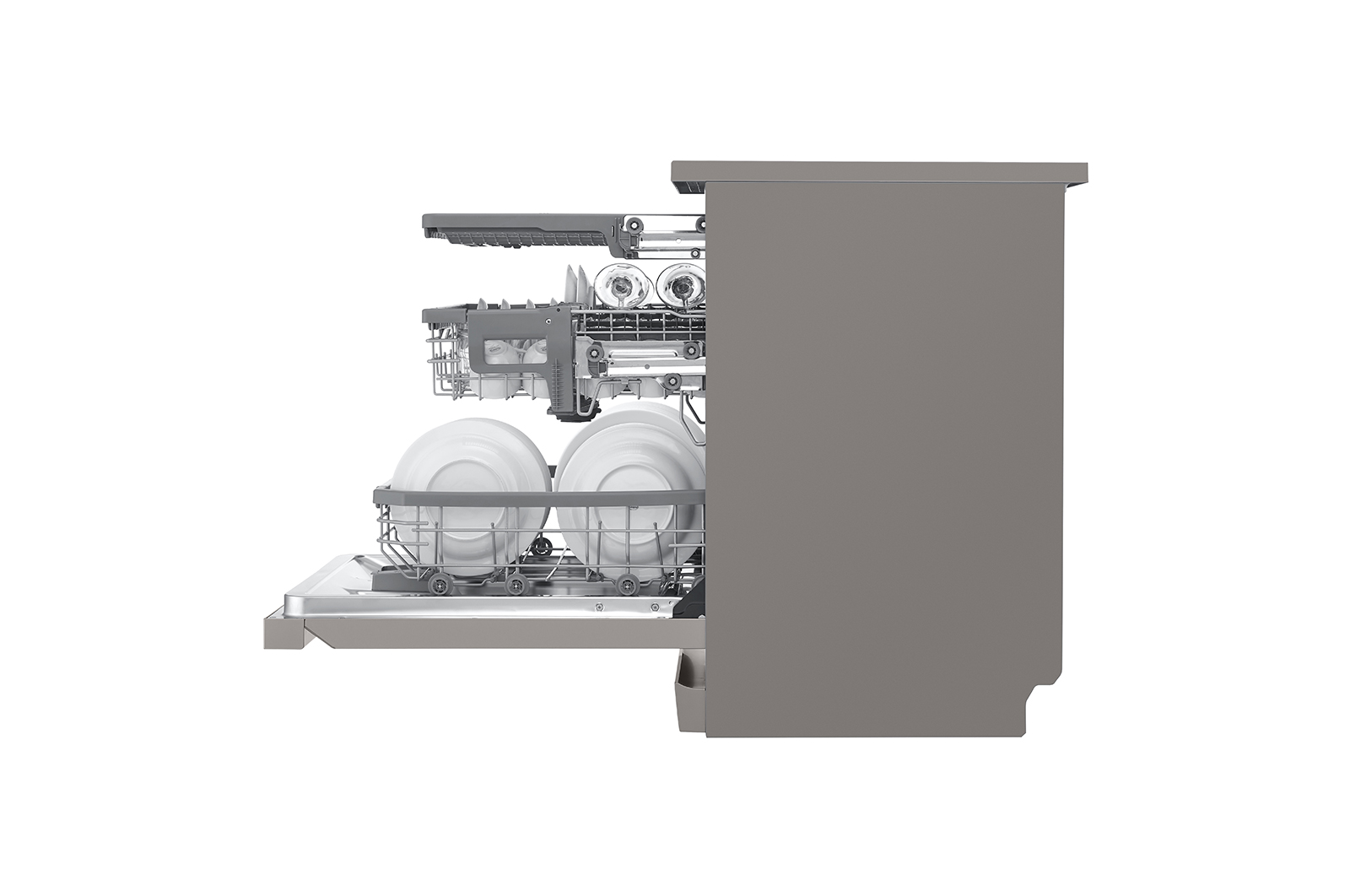 LG Front Control Smart Wi-fi Enabled Dishwasher with QuadWash® and True Steam®, DFB425FP