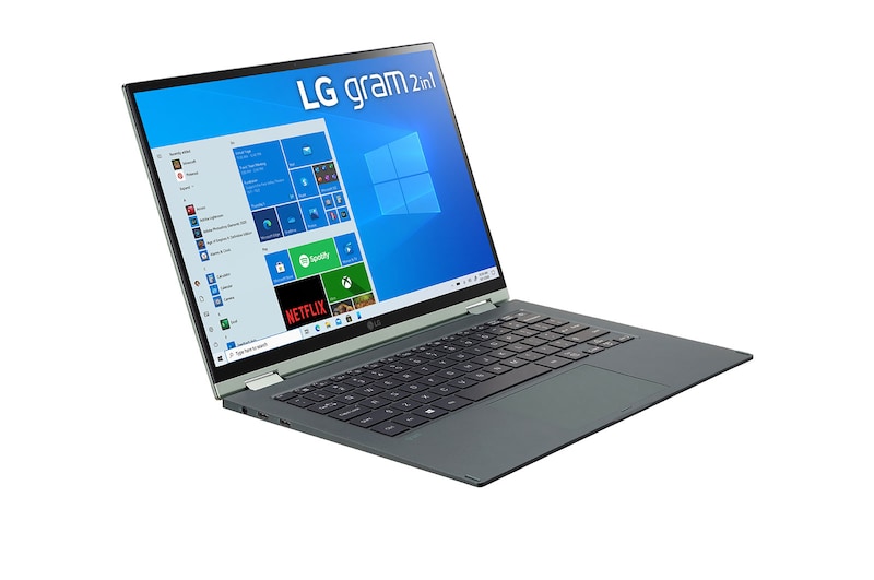 LG gram 14” 2-in-1 Laptop with 16:10 WUXGA IPS Touch Screen Display, 11th Gen Intel® Core™ (Certified Evo™ Platform) i5 Processor and Wacom Pen, 14T90P-G.AA54A3
