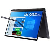 LG gram 14” 2-in-1 Laptop with 16:10 WUXGA IPS Touch Screen Display, 11th Gen Intel® Core™ (Certified Evo™ Platform) i7 Processor and Wacom Pen, 14T90P-G.AA75A3