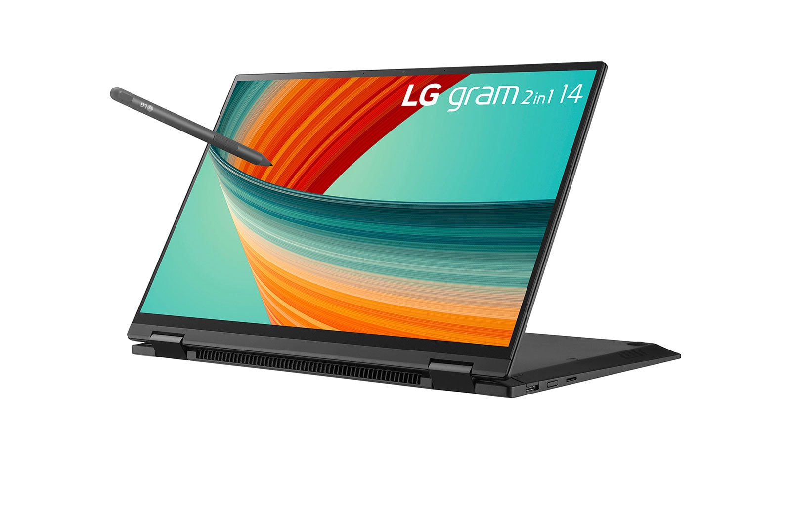 LG gram 14” 2-in-1 Laptop with 16:10 WUXGA Anti-Glare IPS Touch Screen Display, 13th Gen Intel® Core™ (Certified Evo™ Platform) i5 Processor and LG Stylus Wacom Pen, 14T90R-G.AA55A3